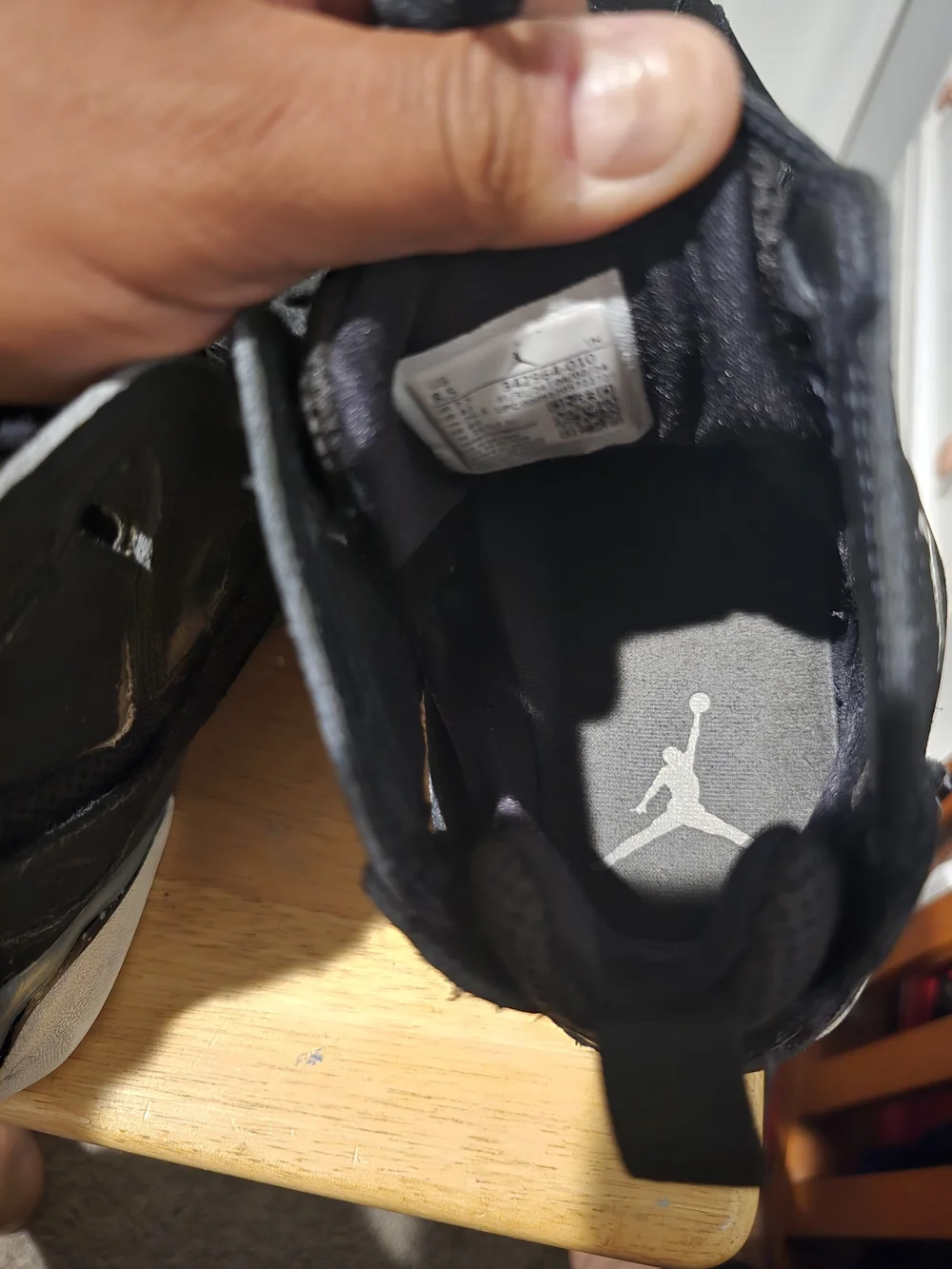 RARE Nike Air Jordan True Flight GS Black Suede 343795-010 Size 8.5 Men's